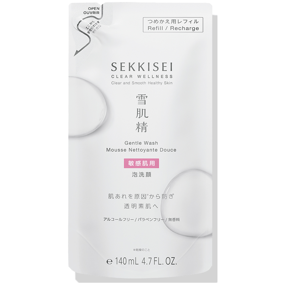 雪肌精 クリアウェルネス ジェントル ウォッシュ つめかえ用(140ml)