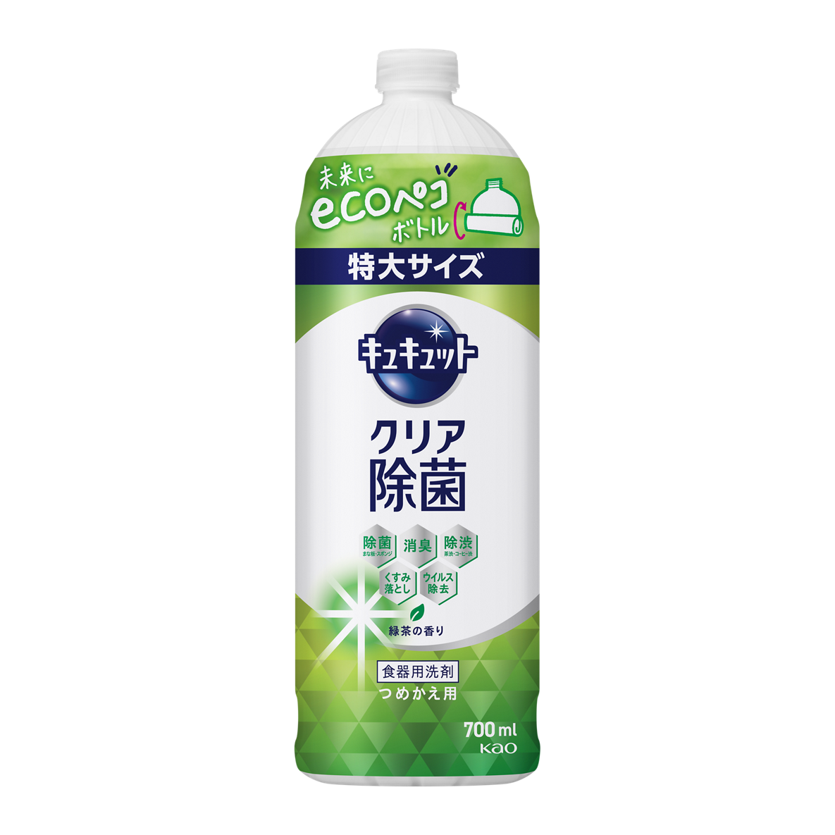 キュキュット　クリア除菌　緑茶　つめかえ用700ml