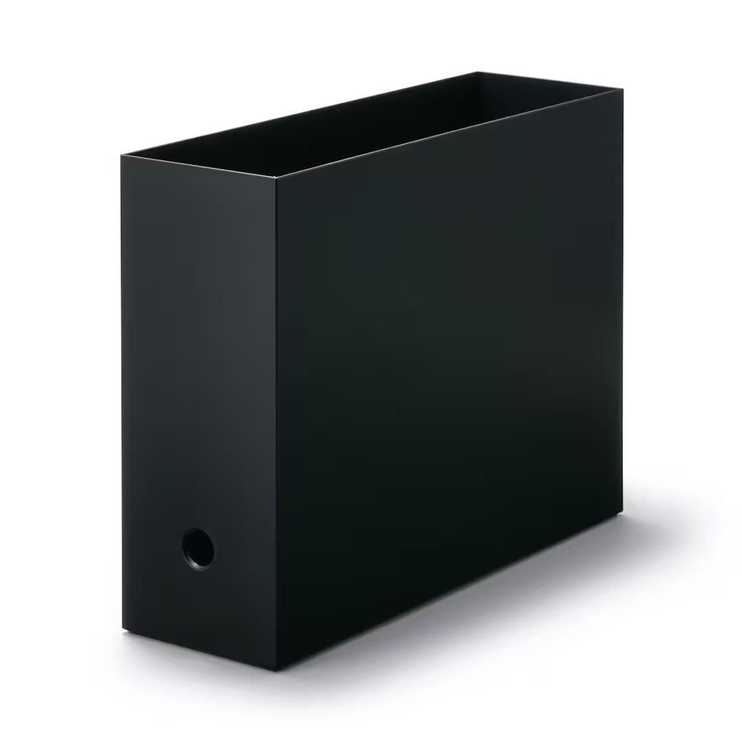 ポリプロピレンファイルボックス・スタンダードタイプ・A４・ダークグレー