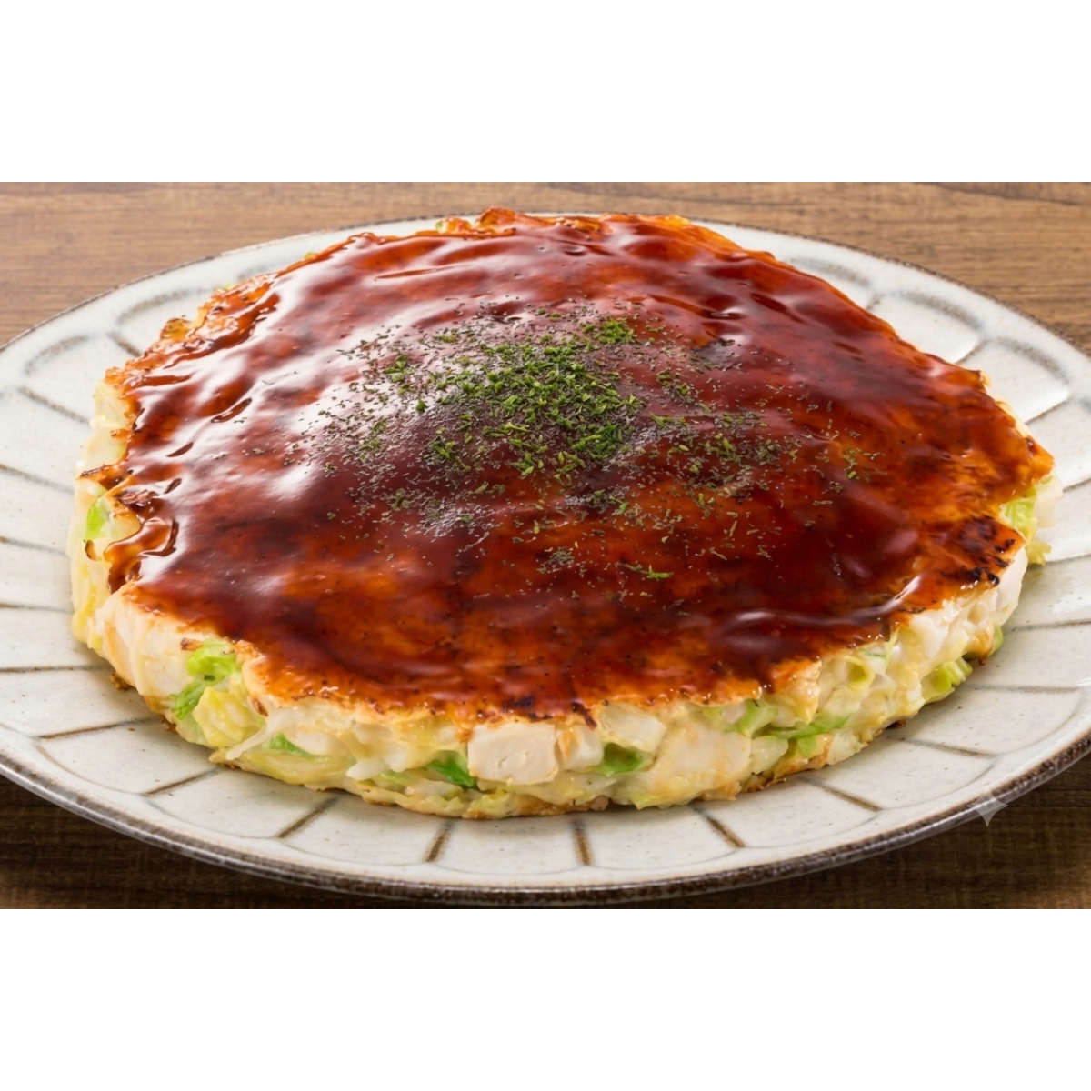 白菜と豆腐のふわとろお好み焼